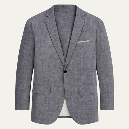Mandello Men's Linen Blazer Jacket Slim Fit Lightweight - Fashinoza