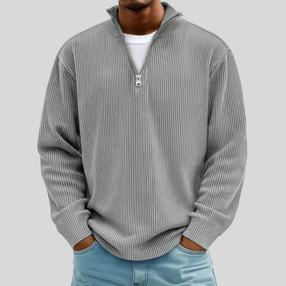 Men’s Ribbed Half-Zip Sweater