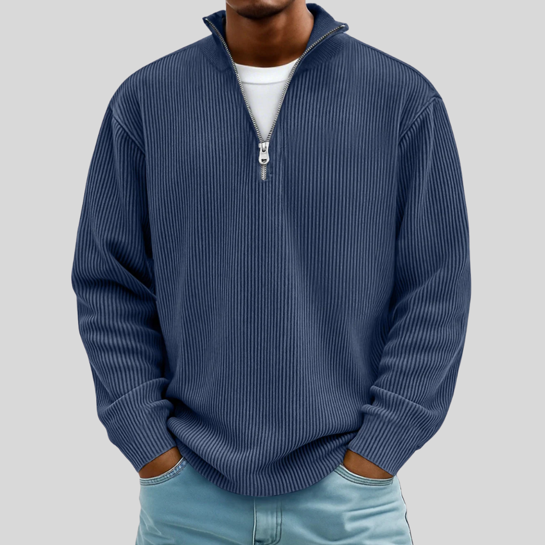 Men’s Ribbed Half-Zip Sweater