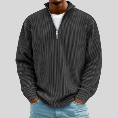Men’s Ribbed Half-Zip Sweater