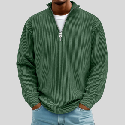 Men’s Ribbed Half-Zip Sweater