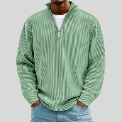 Men’s Ribbed Half-Zip Sweater