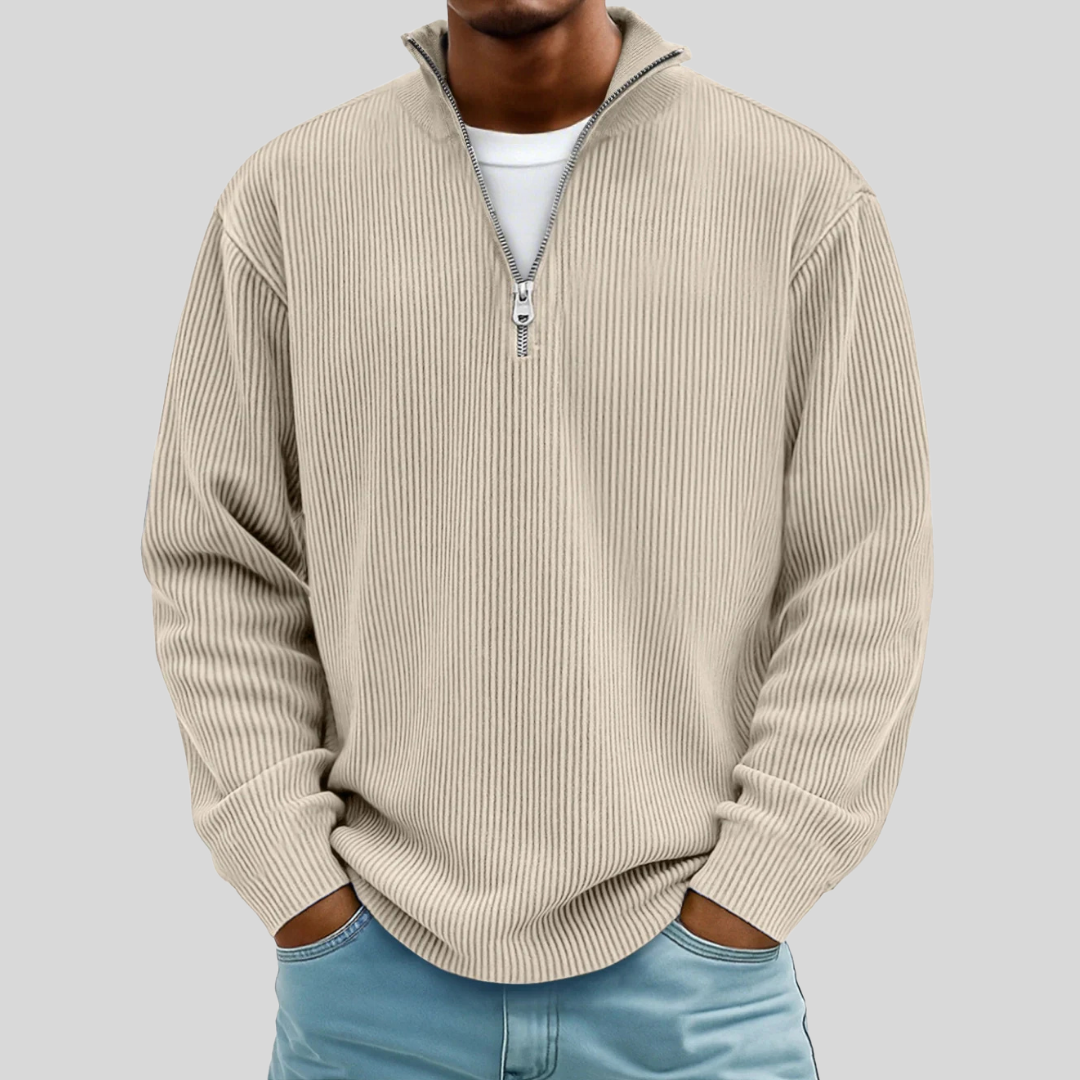 Men’s Ribbed Half-Zip Sweater