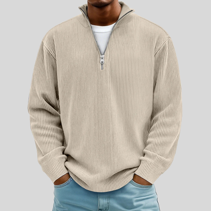 Men’s Ribbed Half-Zip Sweater