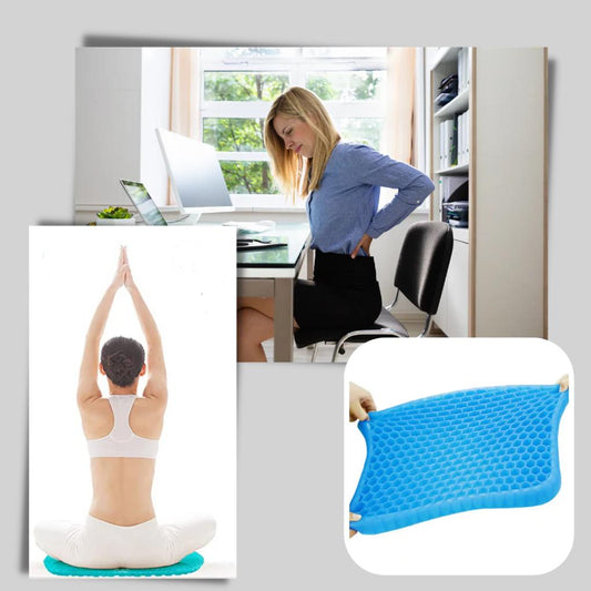 Gel Seat Cushion Enhanced Pressure Distribution - Fashinoza
