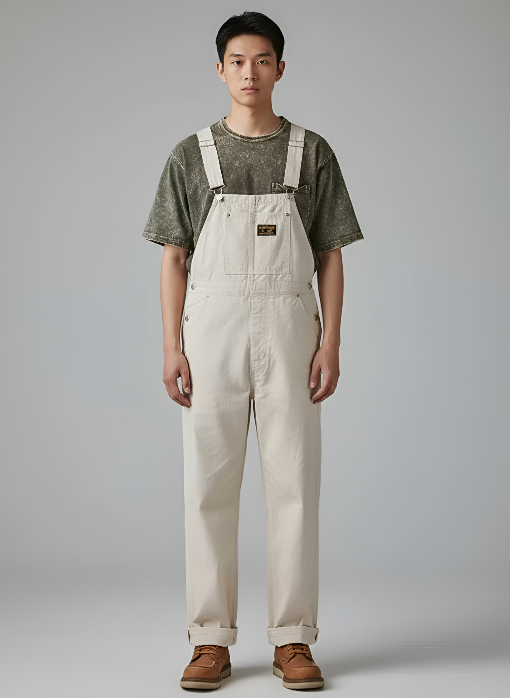 Men's Cotton Bib Overalls Work Dungarees - 
Fashinoza