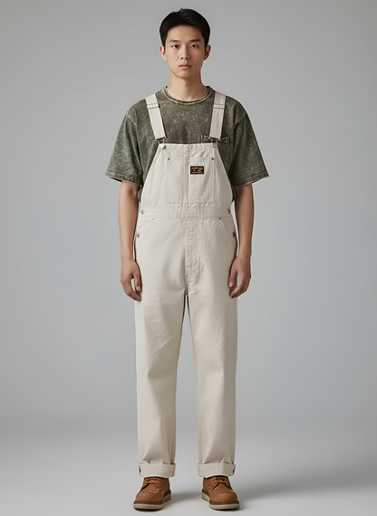 Men's Cotton Bib Overalls Work Dungarees - 
Fashinoza