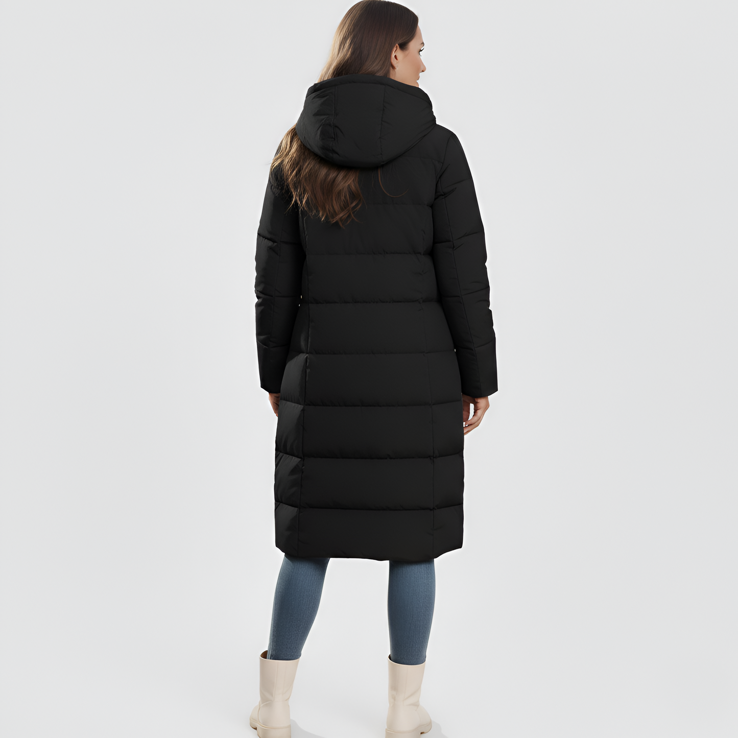 Women's Hooded Puffer Jacket Insulated Quilted Coat