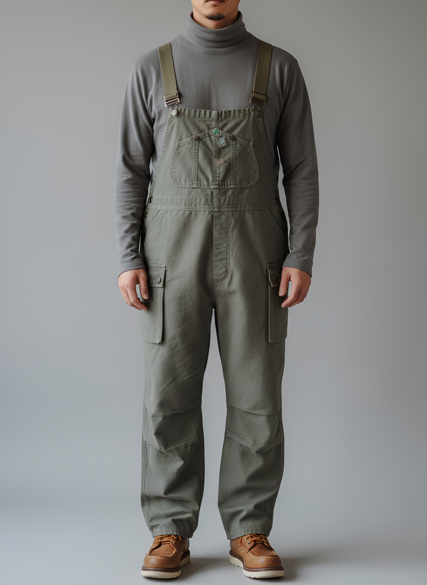 Men's Cotton Canvas Bib Overalls - 
Fashinoza