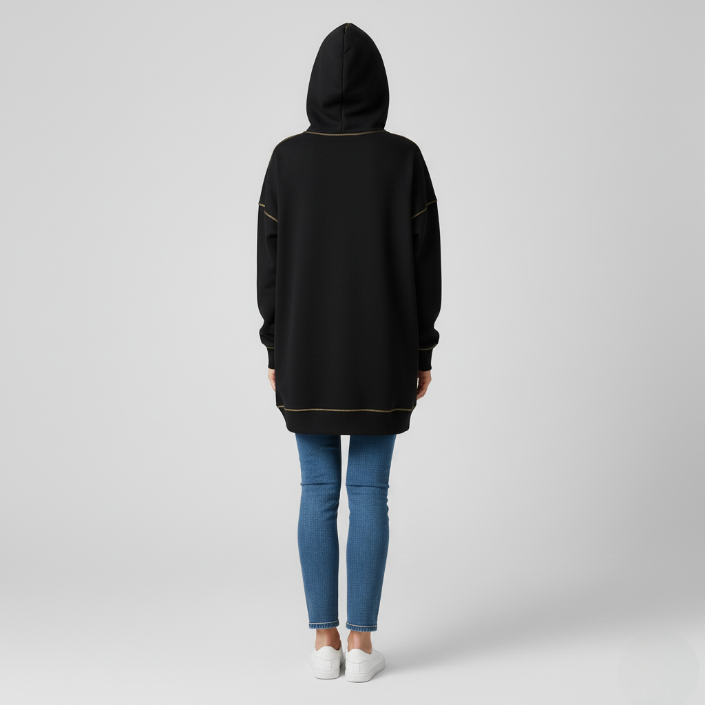 Women's Oversized Hoodie Black