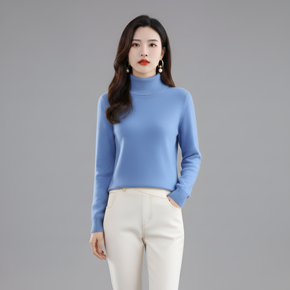 Women's Slim Fit Turtleneck Sweater Long Sleeve