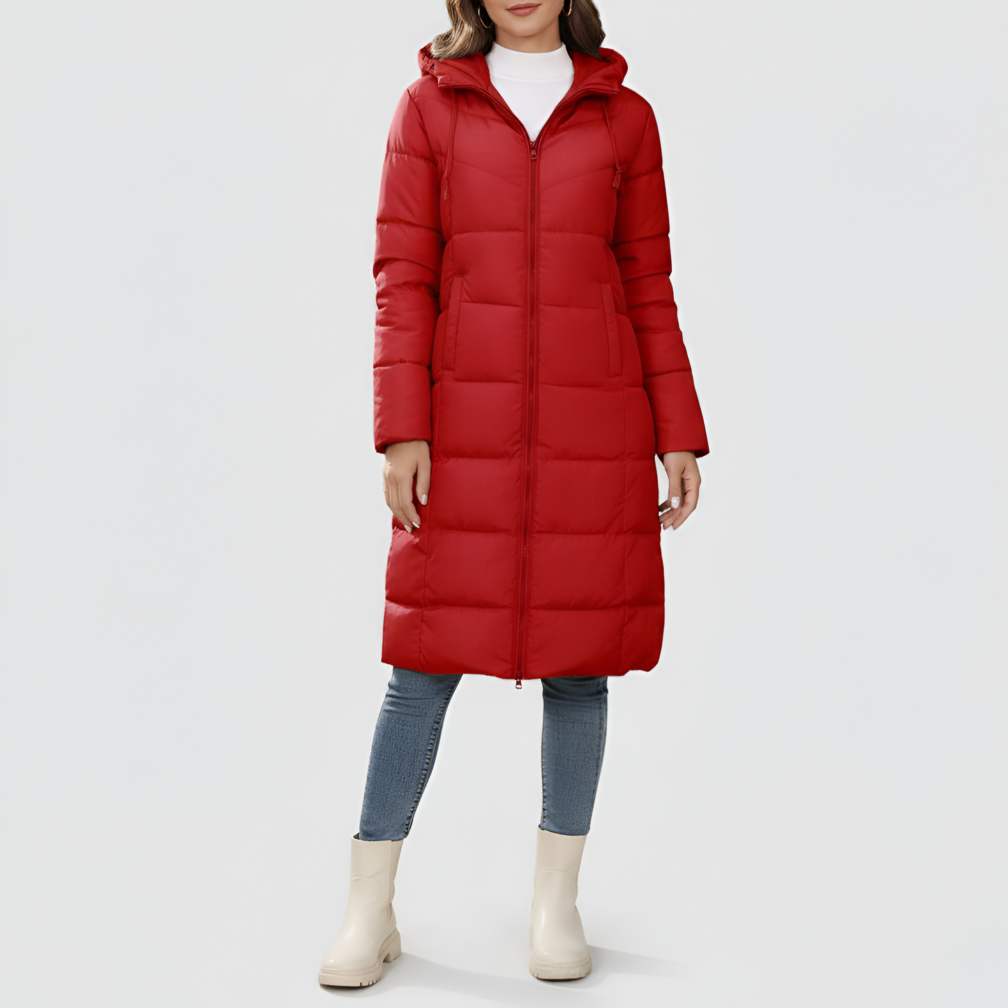 Women's Hooded Puffer Jacket Insulated Quilted Coat