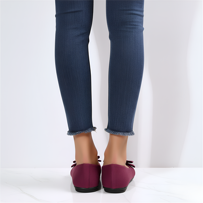 Women's Suede Ballet Flats Slip-On Comfortable Shoes