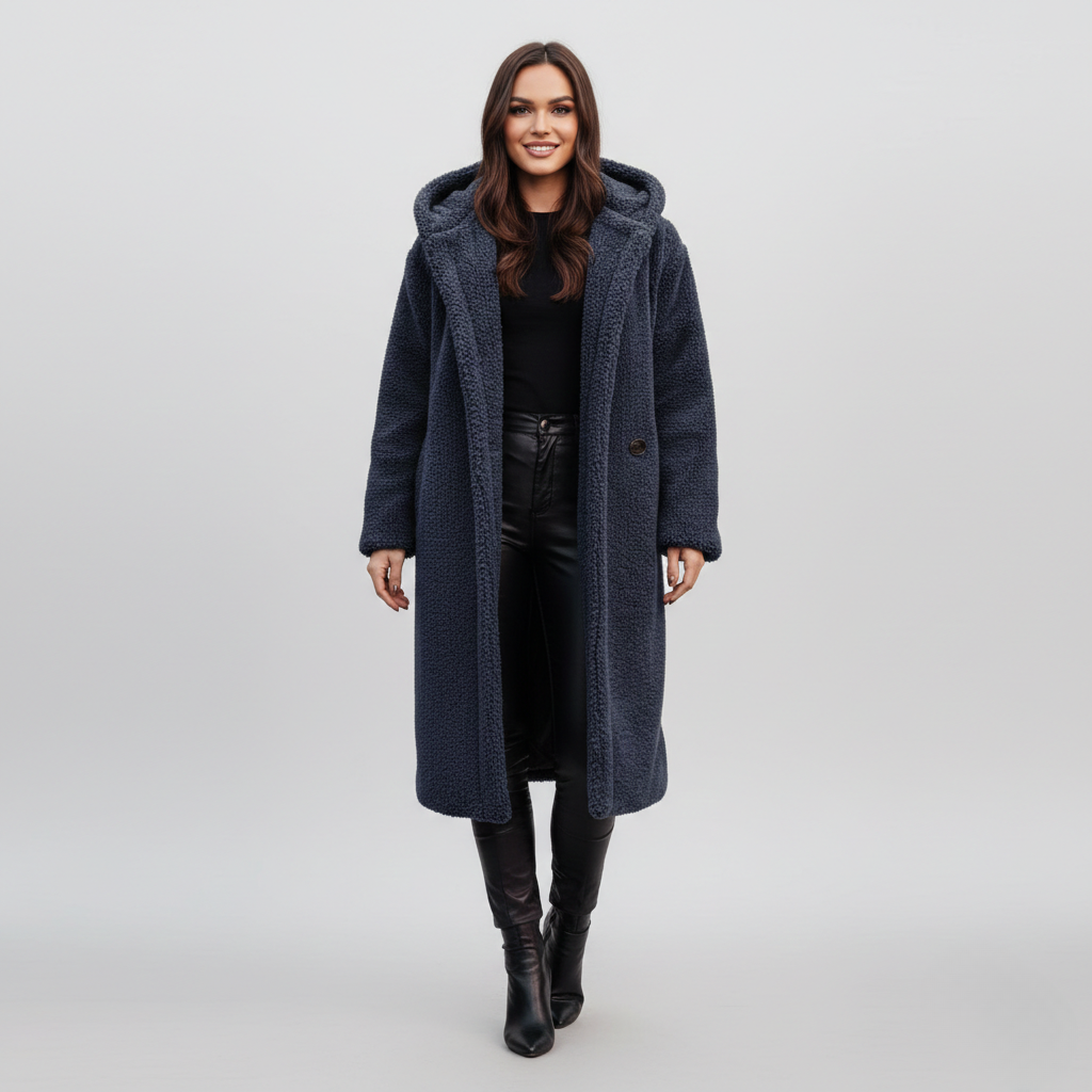 Women's Long Plush Teddy Coat Winter Outerwear