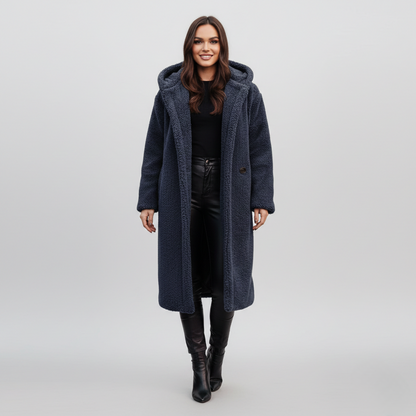 Women's Long Plush Teddy Coat Winter Outerwear