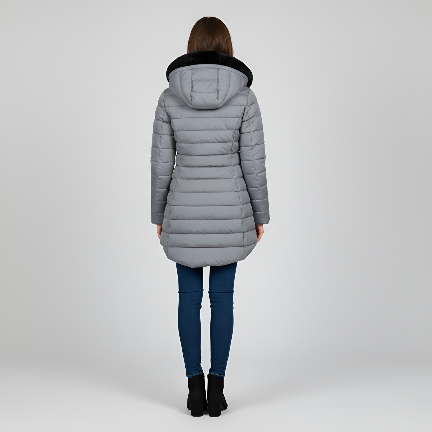 Women's Insulated Quilted Parka Hooded Waterproof Coat