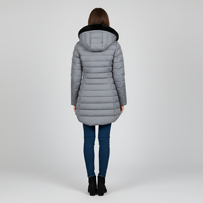 Women's Insulated Quilted Parka Hooded Waterproof Coat