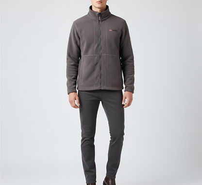Men's Full Zip Fleece Jacket With Pockets