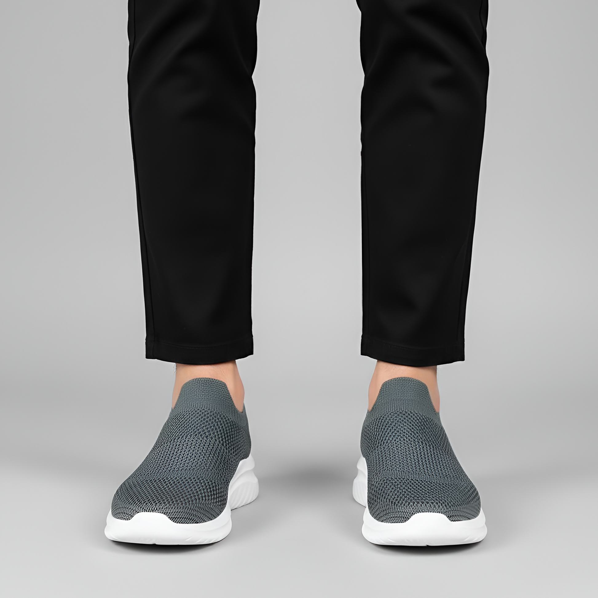Men's Knit Sneakers Lightweight Slip-On Shoes - 
Fashinoza