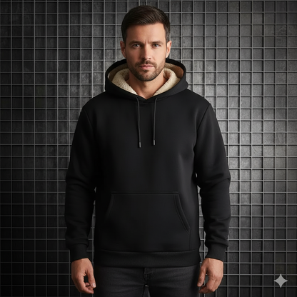 Men's Cashmere Hoodie Oversized Fleece - Fashinoza