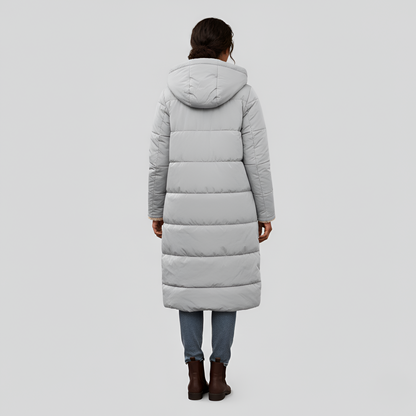 Women's Hooded Winter Coat Faux Fur Lined Insulated Jacket