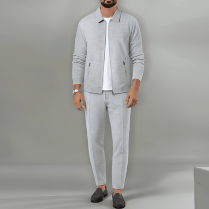 Men's Waffle Knit Tracksuit Lounge Set