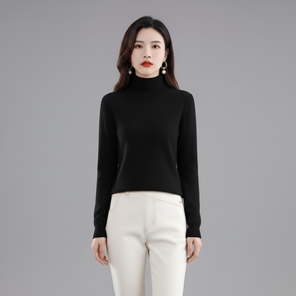 Women's Slim Fit Turtleneck Sweater Long Sleeve