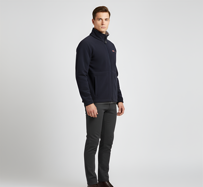 Men's Full Zip Fleece Jacket With Pockets