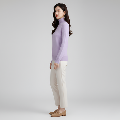 Women's Slim Fit Turtleneck Sweater Long Sleeve
