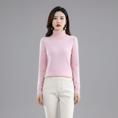 Women's Slim Fit Turtleneck Sweater Long Sleeve