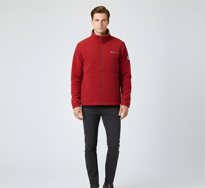 Men's Full Zip Fleece Jacket With Pockets