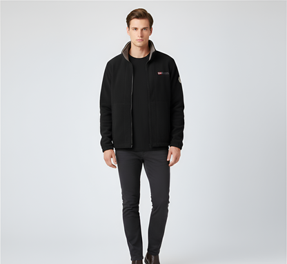 Men's Full Zip Fleece Jacket With Pockets