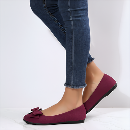 Women's Suede Ballet Flats Slip-On Comfortable Shoes