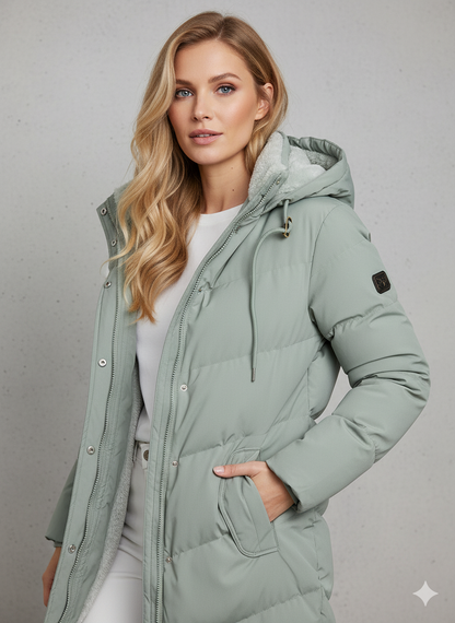 Fiona | Women's Warm Hooded Puffer Winter Coat