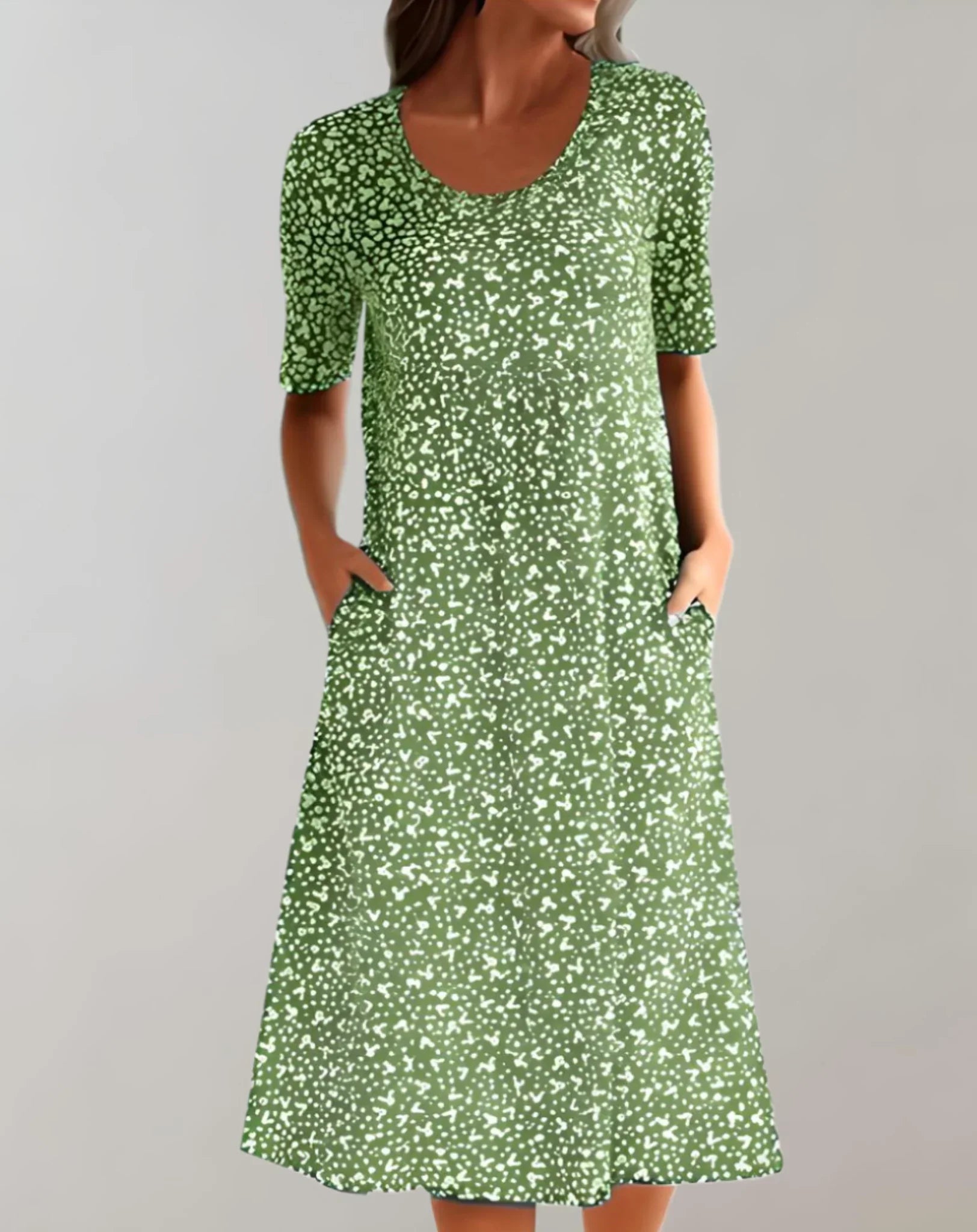 Women's V Neck Casual Dress Lightweight - Fashinoza