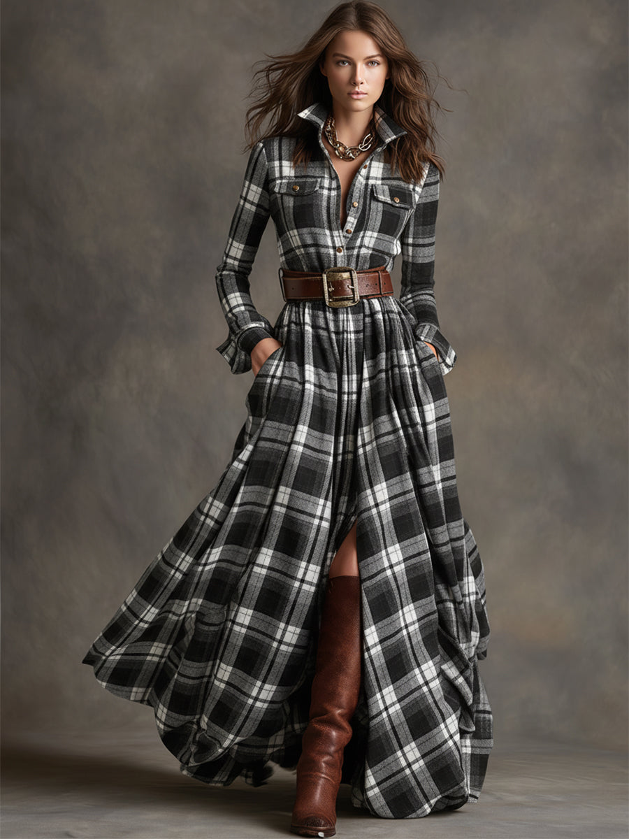 Women's Button Up Shirt Dress