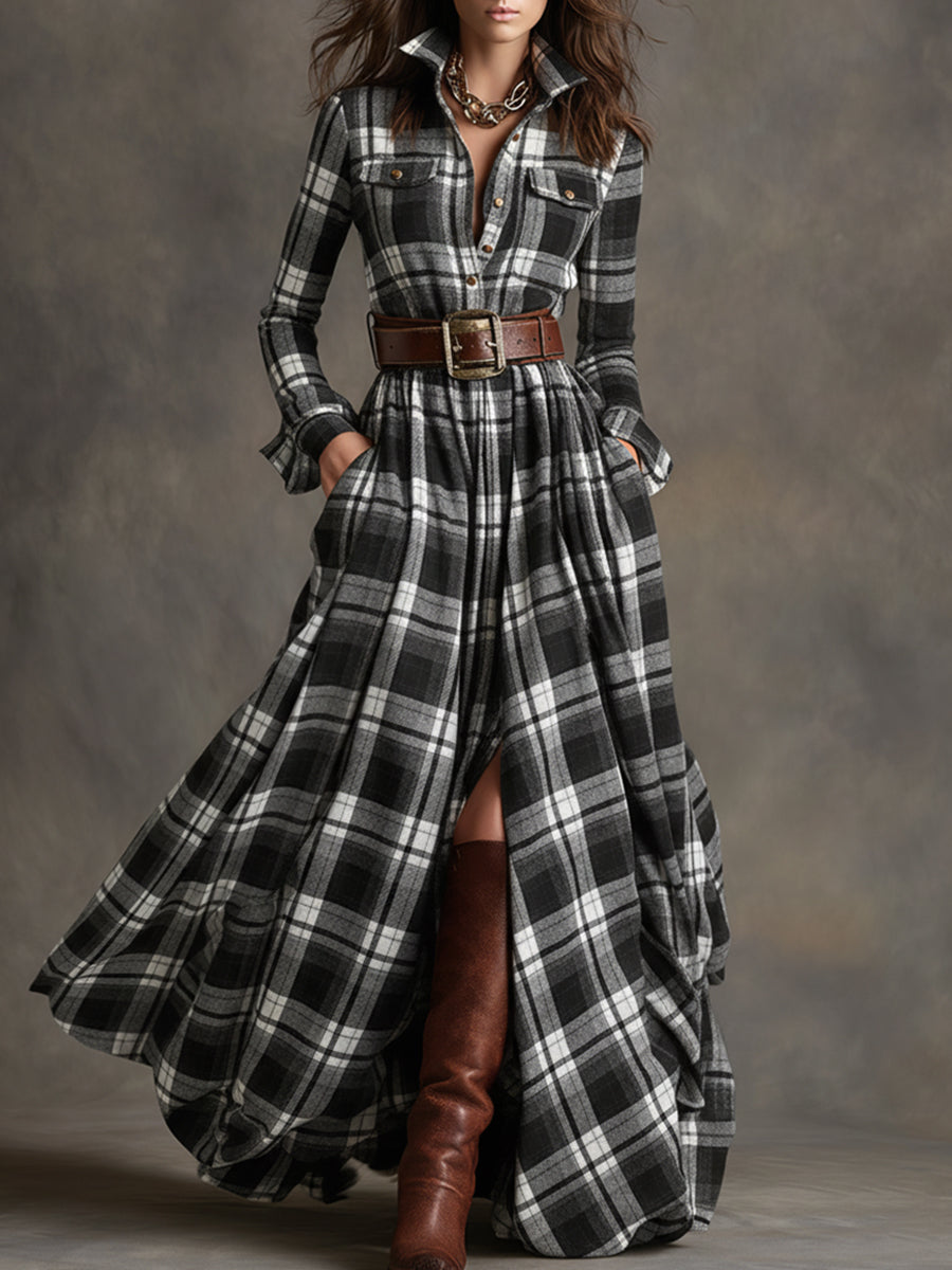Women's Button Up Shirt Dress