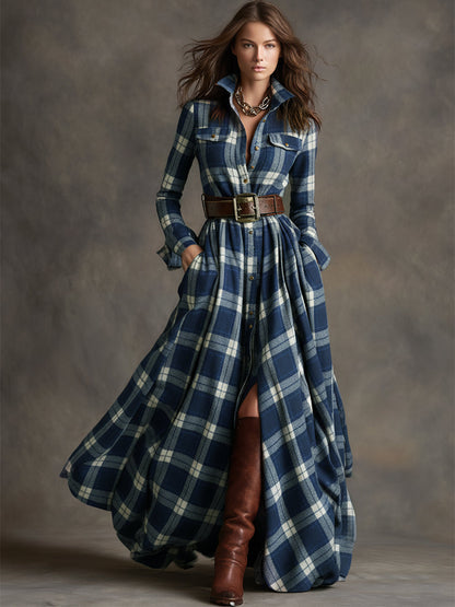 Women's Button Up Shirt Dress