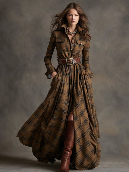 Women's Button Up Shirt Dress