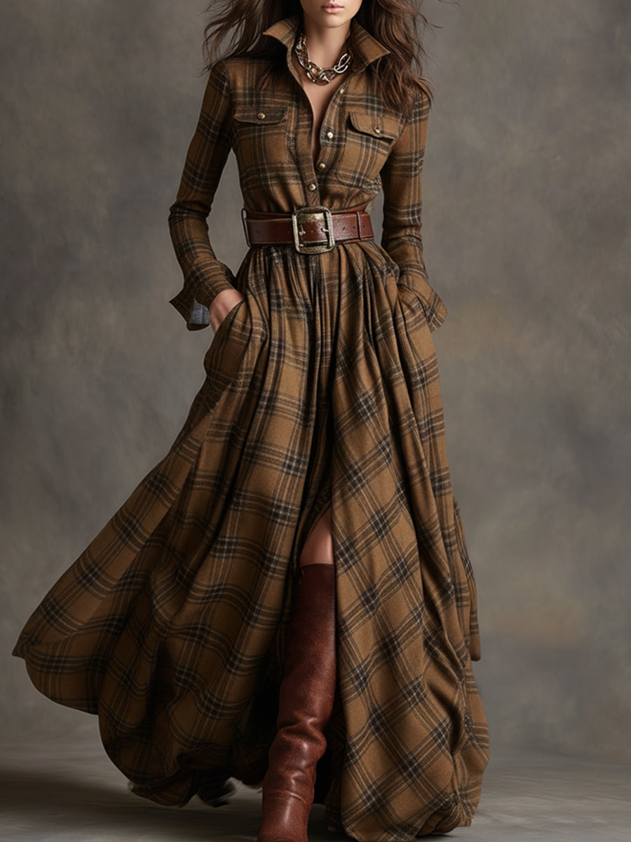 Women's Button Up Shirt Dress