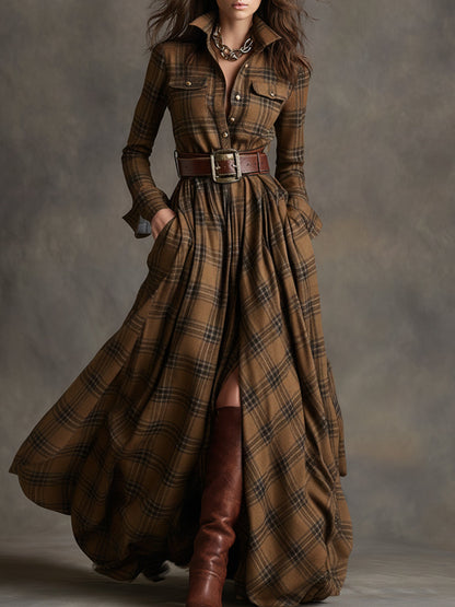 Women's Button Up Shirt Dress