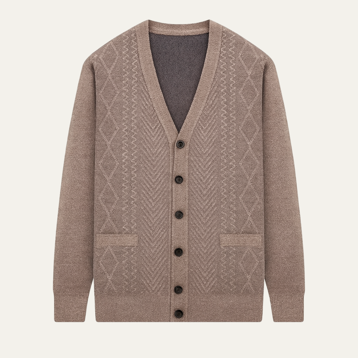 Trafalgar Men's Classic Cardigan Knit Button Up - Fashinoza