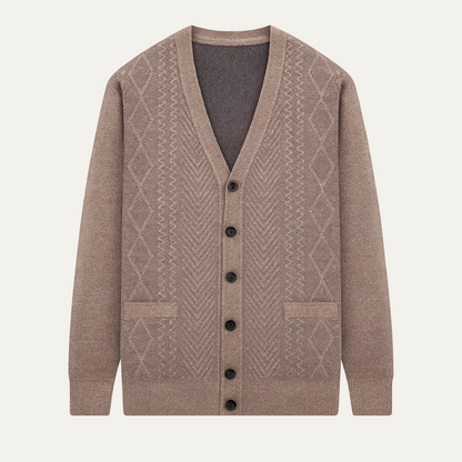 Trafalgar Men's Classic Cardigan Knit Button Up - Fashinoza
