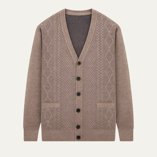 Trafalgar Men's Classic Cardigan Knit Button Up - Fashinoza