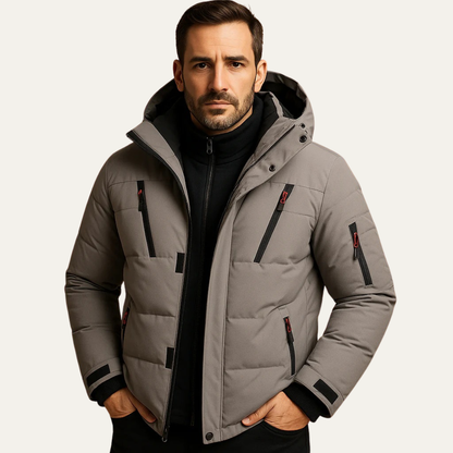 Montalcino Men's Padded Hooded Puffer Jacket