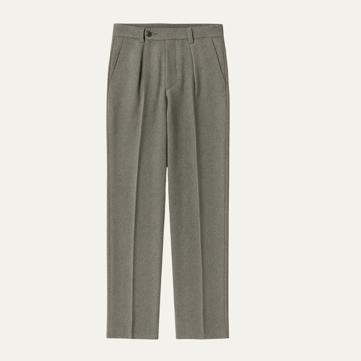 Men's High Waist Pleated Pants Tailored Fit - Fashinoza
