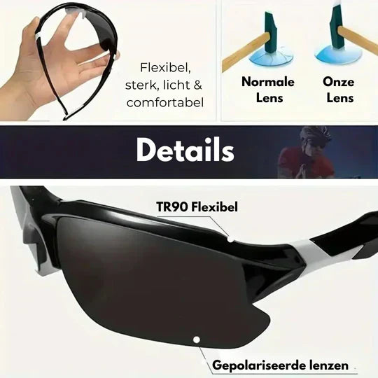 Polarized Sports Sunglasses For Men Comfortable Control - Fashinoza