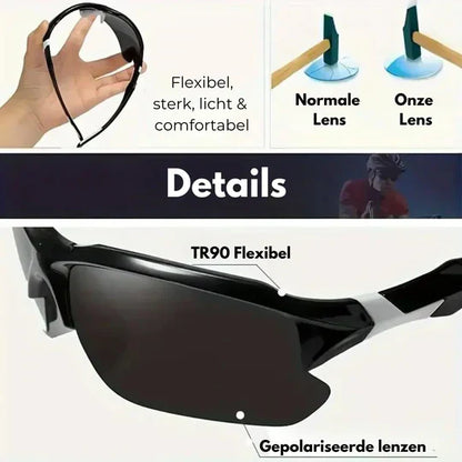 Polarized Sports Sunglasses For Men Comfortable Control - Fashinoza