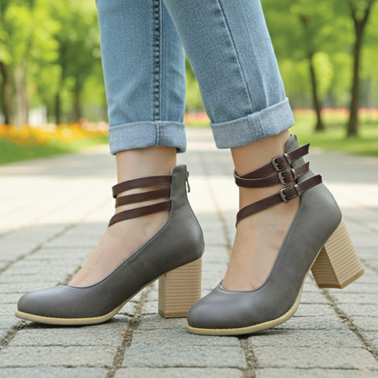 Gina - Women’s Block Heel Ankle Shoes