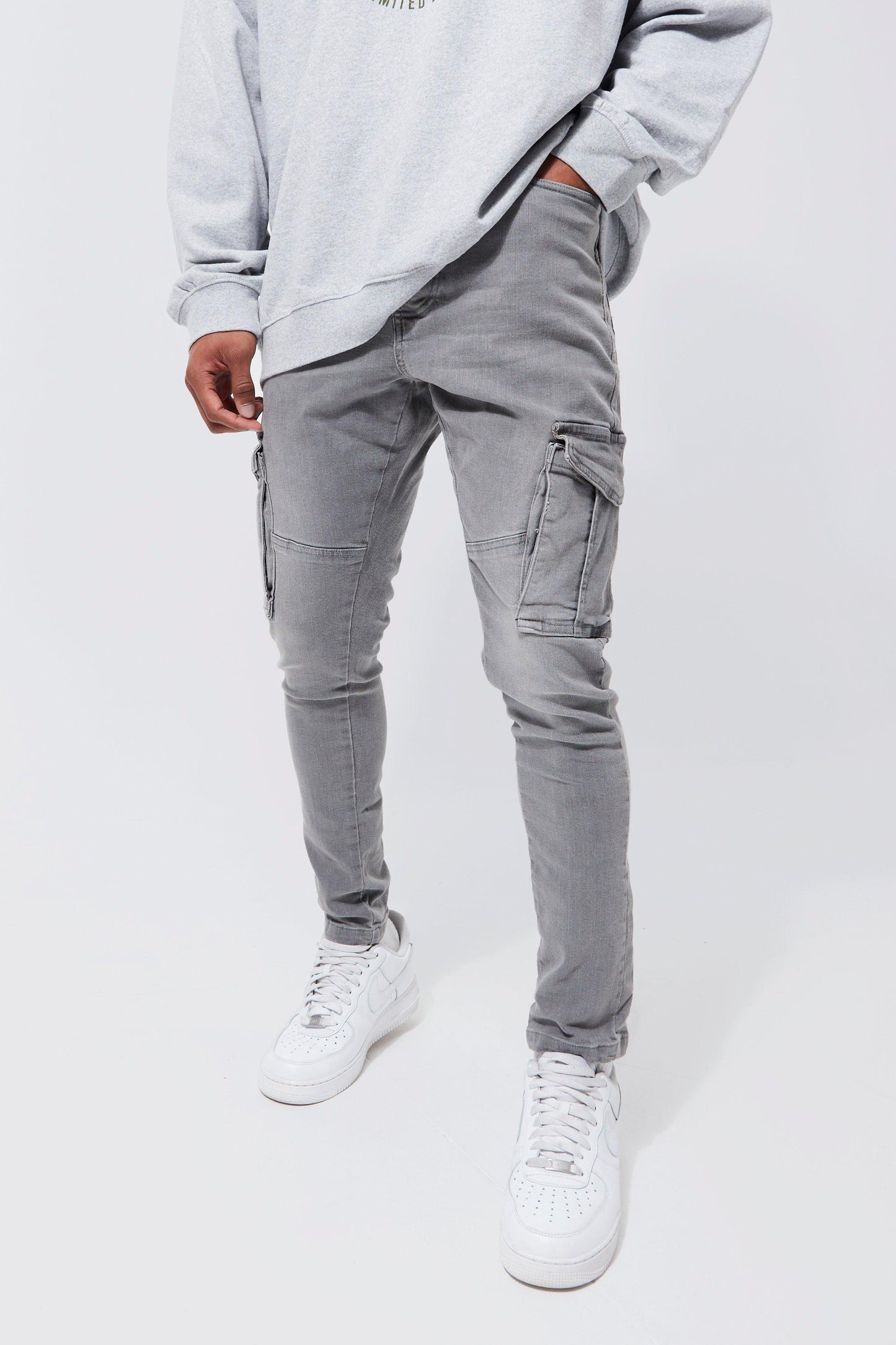 Men's Stretch Jeans Dark Blue - Fashinoza